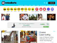 Tablet Screenshot of notadiario.com